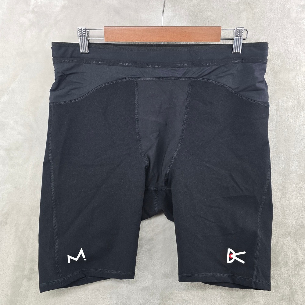 NWT District Vision Mens XL Maurten Elite Fuel Half Tights Black Running Short
